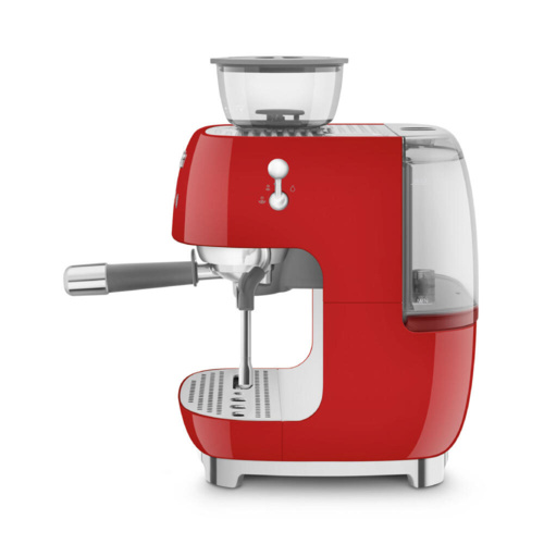 Smeg Halfautomatische Espressomachine Rood