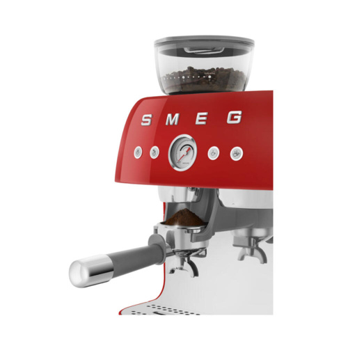 Smeg Halfautomatische Espressomachine Rood