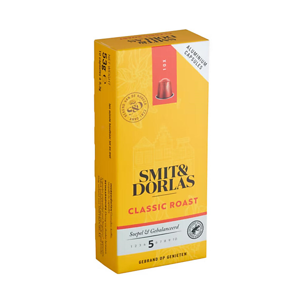 SMIT&DORLAS Classic Roast Capsules Nespresso Compatible 10 stuks