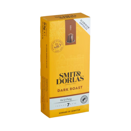 SMIT&DORLAS Dark Roast Capsules Nespresso Compatible 10 stuks