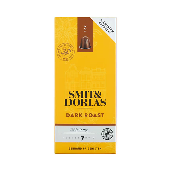 SMIT&DORLAS Dark Roast Capsules Nespresso Compatible 10 stuks