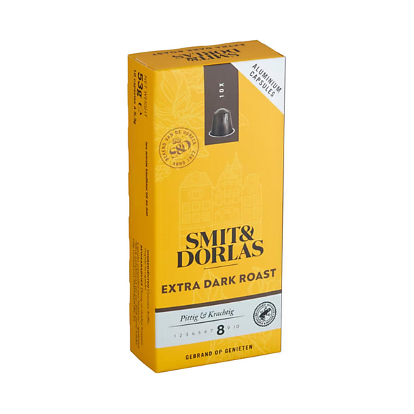 SMIT&DORLAS Extra Dark Roast Capsules Nespresso Compatible 10 stuks