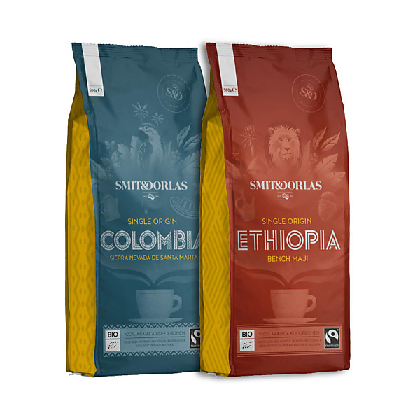SMIT&DORLAS Single Origin Koffiebonen Proefpakket 1000 gram