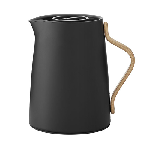 Stelton Emma Thermoskan voor Thee 1L Mat Zwart