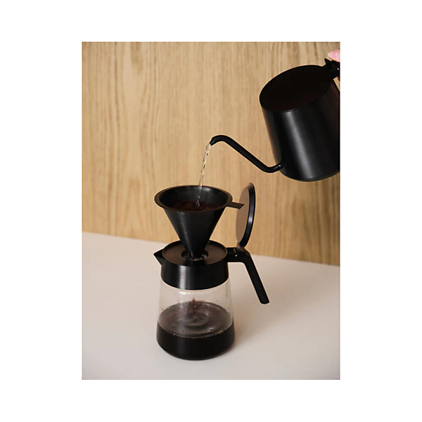 Stelton Nohr Slow Brew Dripper Met Filter Zwart Metallic