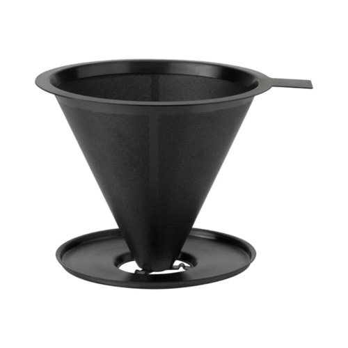 Stelton Nohr Slow Brew Dripper Met Filter Zwart Metallic