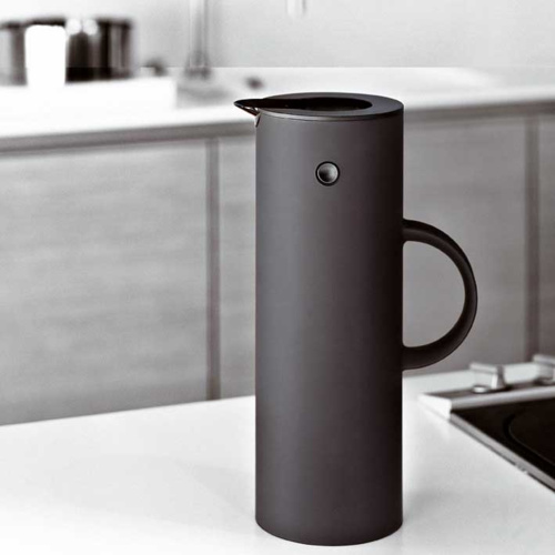 Stelton Thermoskan 1L Mat Zwart