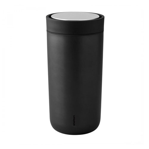 Stelton To Go Click Reisbeker en Thermoskan 0,2L Zwart Metallic